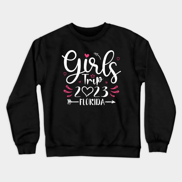 Girls Trip 2023 Shirt Weekend Summer Vacay Lover Girls Trip Crewneck Sweatshirt by Sowrav